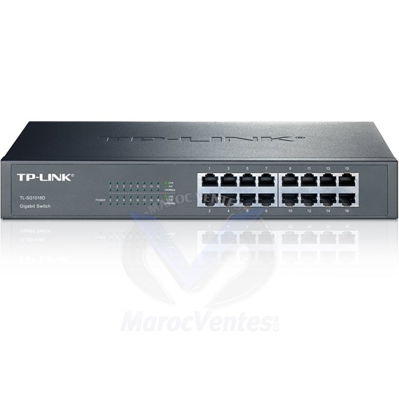 TP-Link Switch 16 ports Gigabit (rackable/de bureau) TL-SG1016D