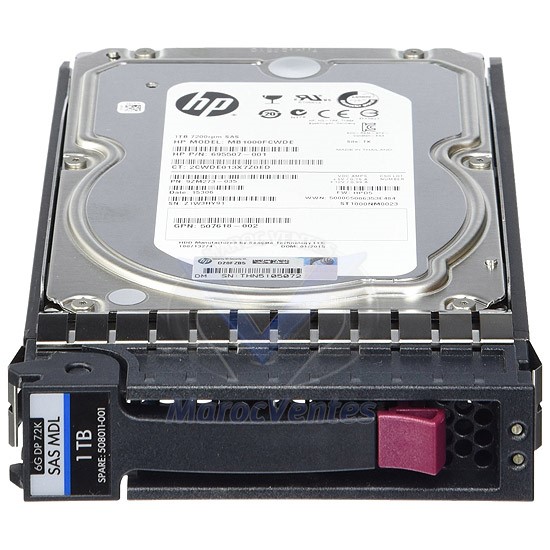 HP HDD 1TB 6G SAS 7.2K RPM LFF 507614-B21