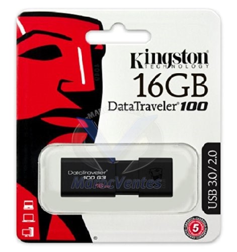 Clé USB DataTraveler G3 - 8Go-128Go DT100G3/16GB