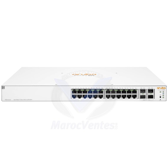 Switch manageable 24 ports PoE 10/100/1000 + 4 SFP+ JL683A