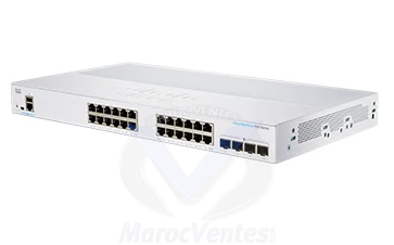 Cisco CBS350-24T-4G-EU, Géré, L2/L3, Gigabit Ethernet (10/100/1000), Grille de montage CBS350-24T-4G-EU