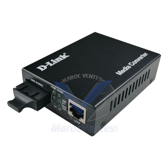 1000BaseT to 1000BaseLX (SC) Singlemode Media Converter DMC-810SSC