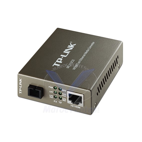 Convertisseur de média Fast Ethernet WDM -1 SC/UPC 100M. - 1 RJ45 100M - 20 km MC112CS