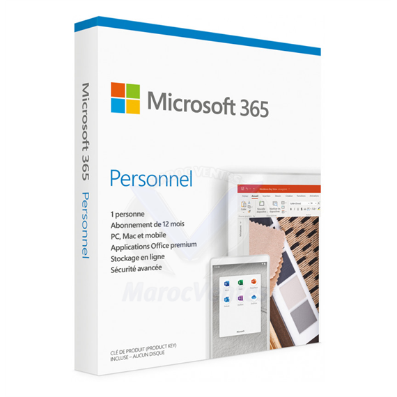 Microsoft 365 Personal Français - 1 an / 1 PC QQ2-01735