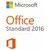Microsoft Office Standard 2016 Licence - 1 PC - MOLP: Open Business - Win - Single Language 021-10554