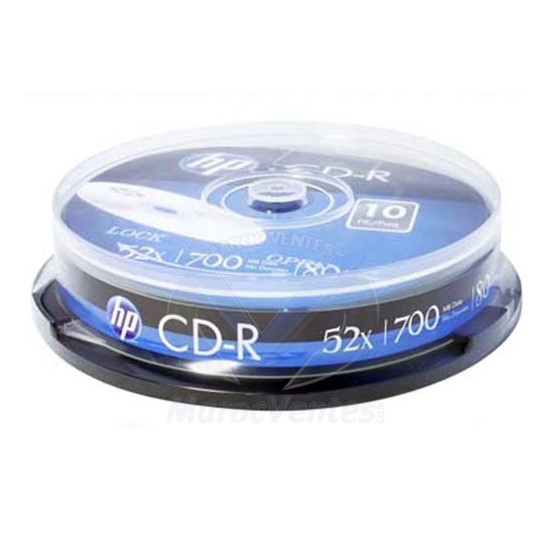 CD-R 52X 10PK - 700 Mo ( 80 min ) 52x 10PK 4710212129333