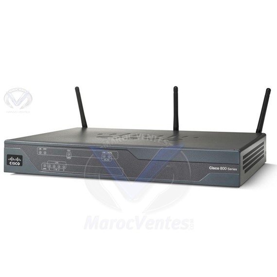 routeur sans fil - modem cellulaire - 881 Ethernet Wireless Router with 3G CISCO881GW-GN-A-K9