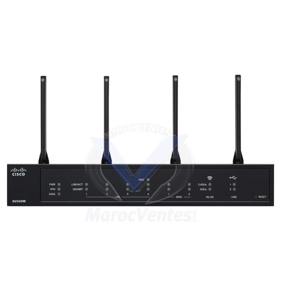 Routeur VPN Gigabit double WAN sans fil AC RV340W-E-K9-G5