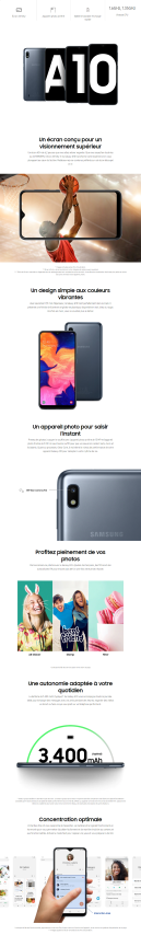 Acheter Smartphone Samsung Galaxy A10 (2019) Maroc