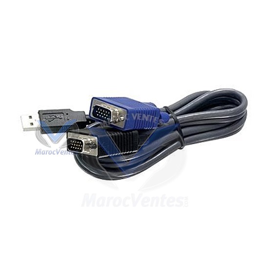 Câble Kvm USB 3m male/male TK-CU10