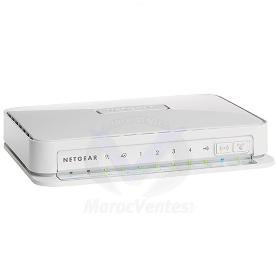 Routeur Wireless-N 300 Mbps  - 1 Port USB - 1 Port WAN - 4 Ports LAN 10/100 WNR2200