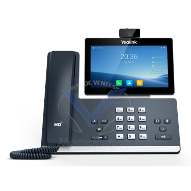 Téléphone SIP-T58W avec Caméra Série T5 16 Comptes SIP Écran Tactile Capacitif Réglable de 7 pouces