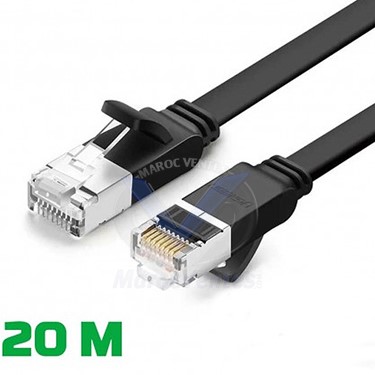 Câble Ethernet Ugreen Plat CAT6 20M