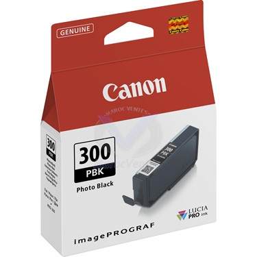 Cartouche d'encre PFI-300PBK Noir Photo Canon d'origine
