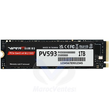Patriot PV593 1TSSD M.2 Gen5 jusqu'à 14 000 et 10 000 Mo
