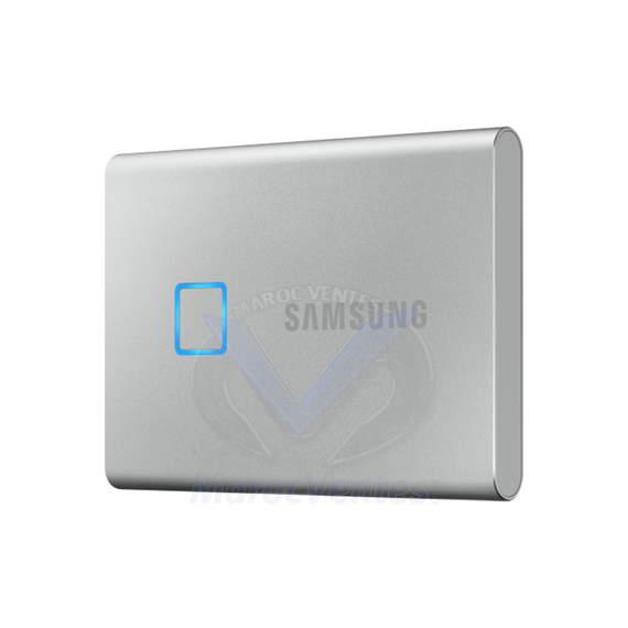 SAMSUNG 2 TB PORTABLE SSD T7 TOUCH USB 3.2 GEN 2 SILVER MU-PC2T0S