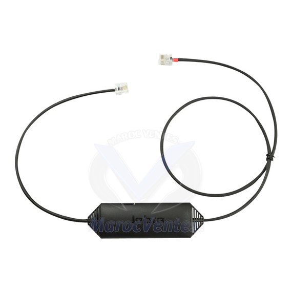 Cable spécifique -adaptateur pour crochet commutateur électronique pour casque sans fil, téléphone VoIP 14201-43