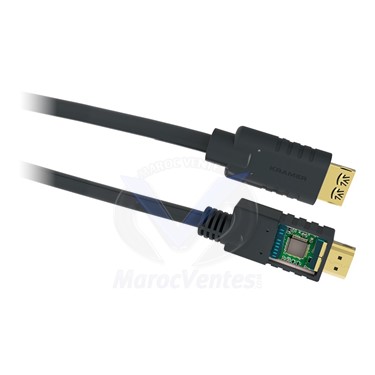 Câble HDMI Actif Haut Débit avec Ethernet - 25 Mètres