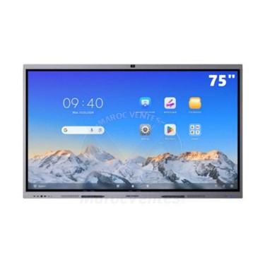 Ecran Interactif 75" Tactile AVEC CAMERA INTEGREE UHD 4K