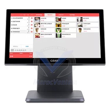 Terminal Point de Vente GSUN Intel Core I5-3th Ecran Tactile 15,6" 128 Go SSD  8Go Win10 avec  Lecteur Dallas