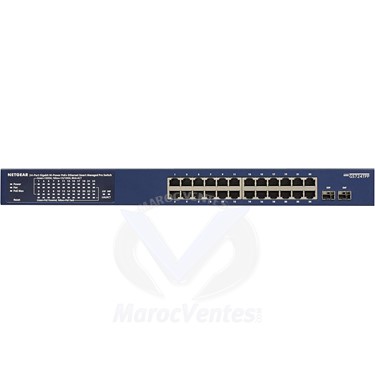 Smart Switch Web Manageable Pro PoE+ 24 Ports Gigabit 2 Ports SFP (380 w) Géré L2/L3/L4