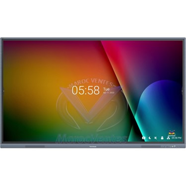 Moniteur Interactif 75" Pouces 4K ViewBoard Logiciel myViewBoard Intégré
