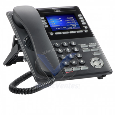 Téléphone de Bureau Monochrome, LCD 168x41  Version à 6 et 12 boutons (fixe)  LCD rétro-éclairé  MWI multicolore