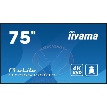 Moniteur Professionnel pour L'affichage Dynamique 75" 4K  24/7  800 cd/m² Android 11