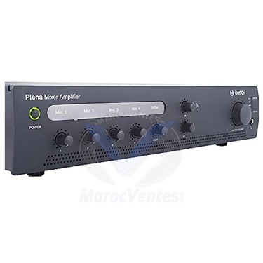 Amplificateur Mélangeur 240W 4 Entrées Microphones et 1 Entrée de Musique D'ambiance