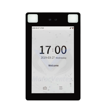 Terminal de Contrôle D’accès Biométrique Écran Tactile Couleur LCD 7" (ID/MF) (FP/QR)