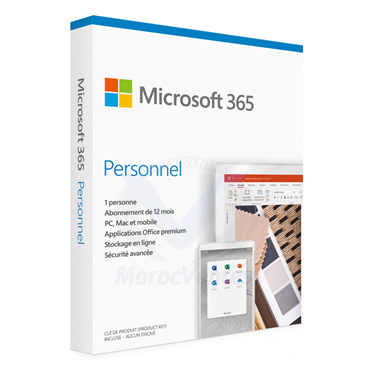 Microsoft 365 Personal Français 1 an / 1 PC