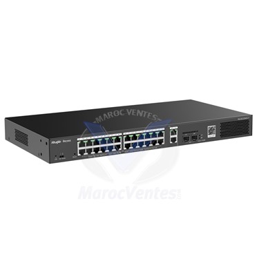 28-Port SWITCH Gigabit Smart Cloud Managed PoE  24 PoE+ Ports, 2 RJ45 Ports, 2 SFP Ports