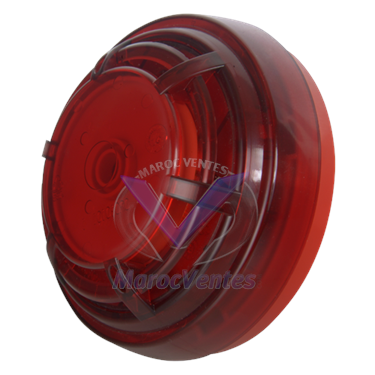 SIRENE D'INCENDIE INTERIEURE CONVENTIONNELLE AVECFLASH ET SOCLE S9000