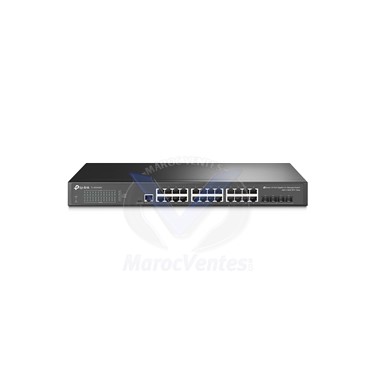 SWITCH ADMINISTRABLE JetStream L2+ 24 Ports Gigabit avec 4 SFP+ 10GEGéré L2+/L3