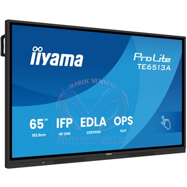 PROLITE Ecran Interactif Tactile 65 Pouces 4K UHD Certifié Google EDLA
