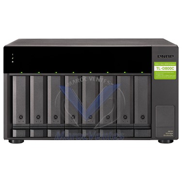 UNITÉ D'EXTENSION JBOD QNAP 8 BAIES USB-C 3.1 GEN2 10 Gbit/s AVEC UN USB-C VERS USB-A 3.1 GEN2 DE 1 MÈTRE