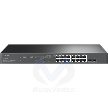 Tplink Smart Switch JetStream 18 Ports Gigabit avec 16 Ports PoE+
