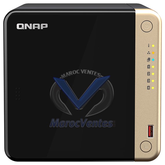 QNAP SERVEUR NAS DESKTOP  04 BAIES 4GB RAM,  0TB DISKLESS TS-464-4G