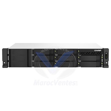 QNAP SERVEUR NAS RACKABLE 8 BAIES 8GO RAM SANS DISQUE