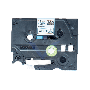 Cassette à ruban tissu TZe-R231 Brother originale – Noir sur blanc, 12 mm de large