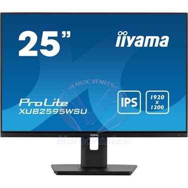 PROLITE MONITEUR 25'' 1920 x 1200 IPS LED Support Réglable en Hauteur HDMI/DisplayPort/VGA
