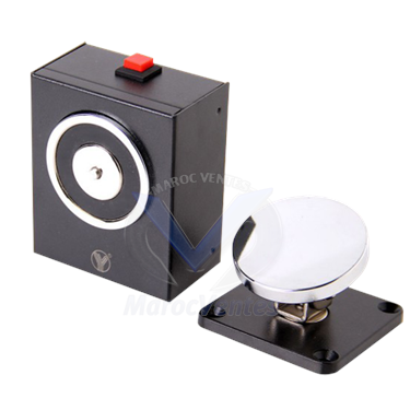 VENTOUSE MAGN.MURALE RONDE INCENDIE 12V/24V+BOUT.URGENCE