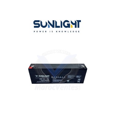 Batterie SUNLIGHT 12V 2,3AH SPA étanche VRLA AGM