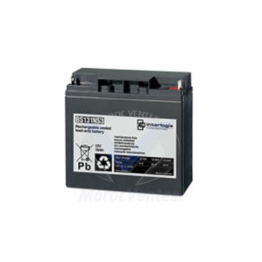 BATTERIE RECHARGEABLE DE 12 V 18 AH POUR LA CENTRALE MAG8PLUS SIMPO ET IRIS ET ALIMENTATION AUXILIAIRE