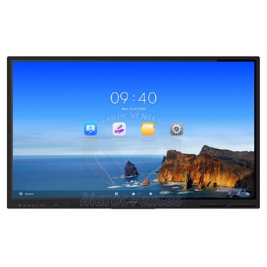 Écran Interactif 4K UHD 75 pouces Tactile