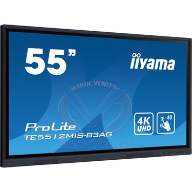 Écran ProLite tactile multipoint 4K 55" 3840 x 2160 pixels 18/7 Haut-parleur intégré