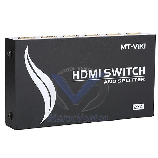 COMMUTATEUR ET RÉPARTITEUR HDMI 2 IN 4 OUT MT-Viki MT-HD2-4