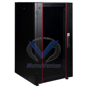 Armoire Dynamic 600x600 19" avec Porte en Verre 26U