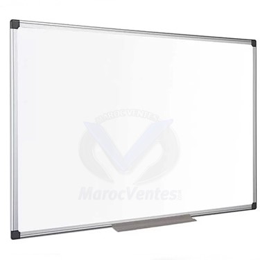 TABLEAU MAGNÉTIQUE BLANC 200X100 CADRE ALUMINIUM 2X3