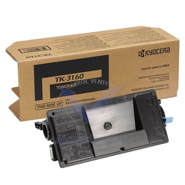 Toner original noir pour Imprimante Kyocera Ecosys P3145dn (TK-3160)